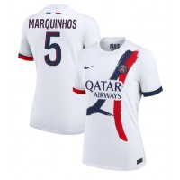 Camiseta Paris Saint-Germain Marquinhos #5 Segunda Equipación Replica 2024-25 para mujer mangas cortas